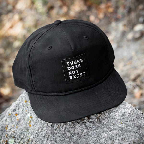 Black Rope Stitch Hat